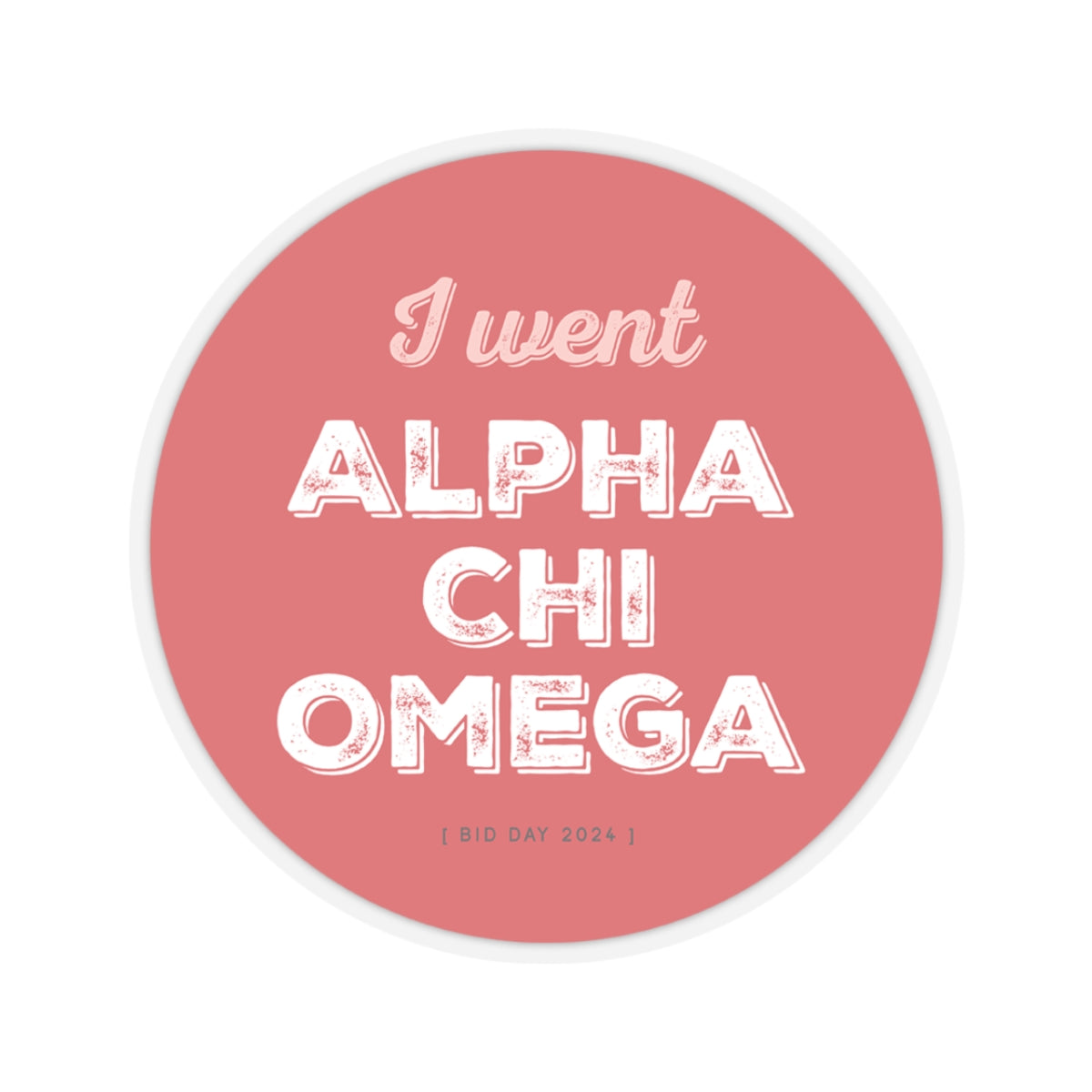 Alpha Chi Omega Bid Day Sticker