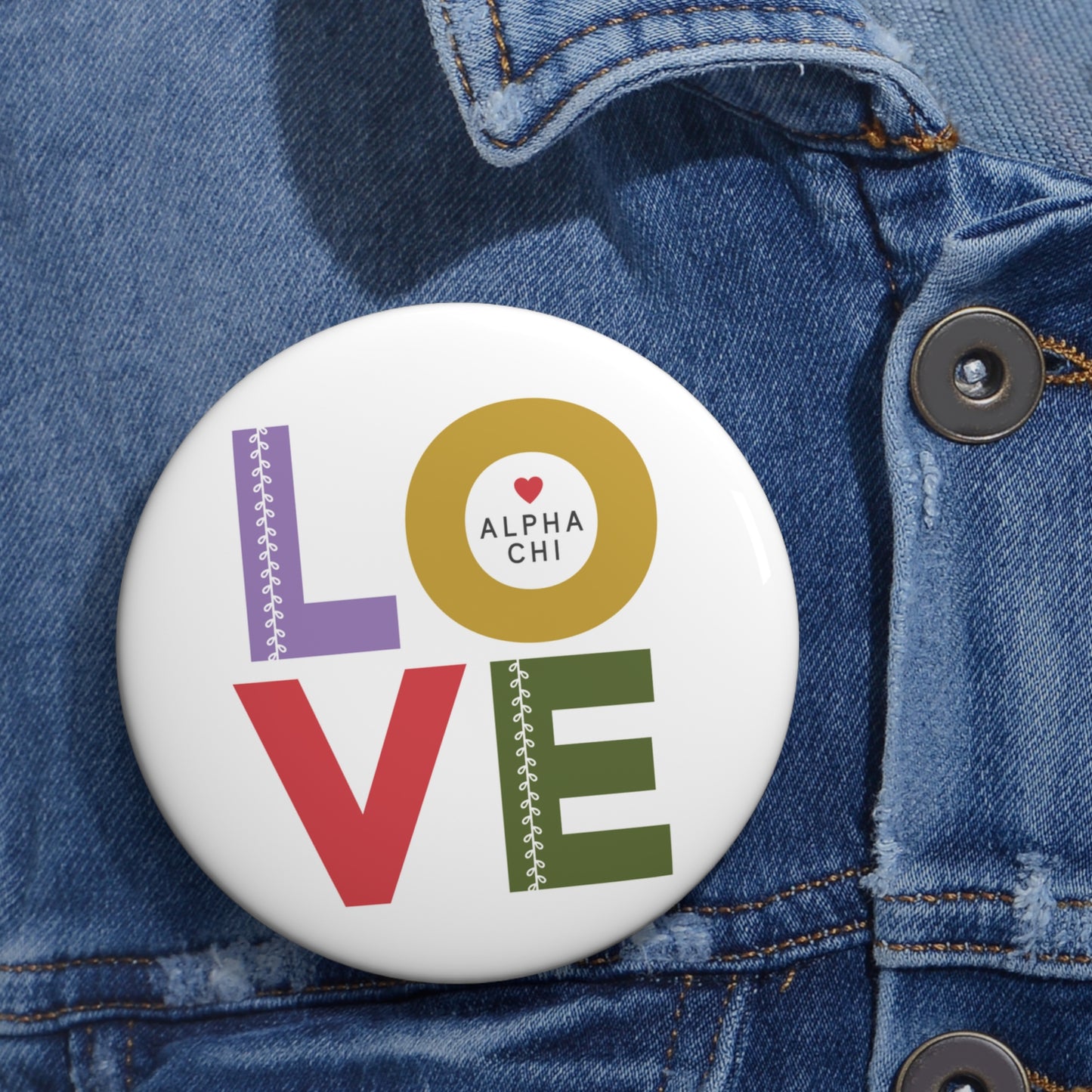 Alpha Chi LOVE Button