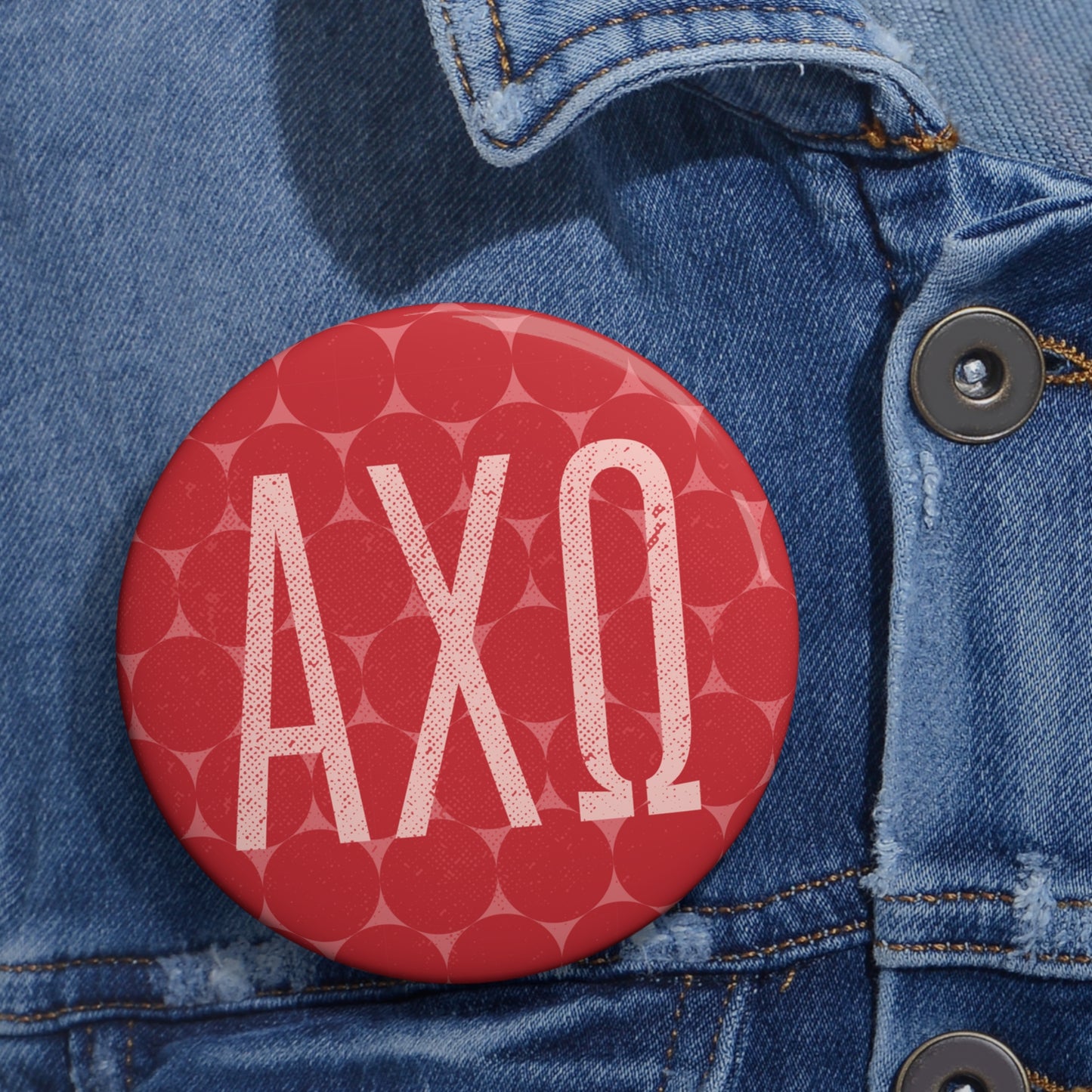 Alpha Chi Omega Dots Button
