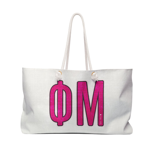 Phi Mu Big Letters Bag
