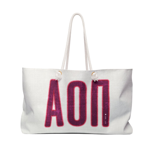 Alpha Omicron Pi Big Letters Bag