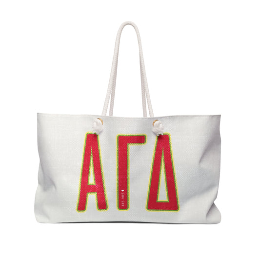 Alpha Gamma Delta Big Letters Bag
