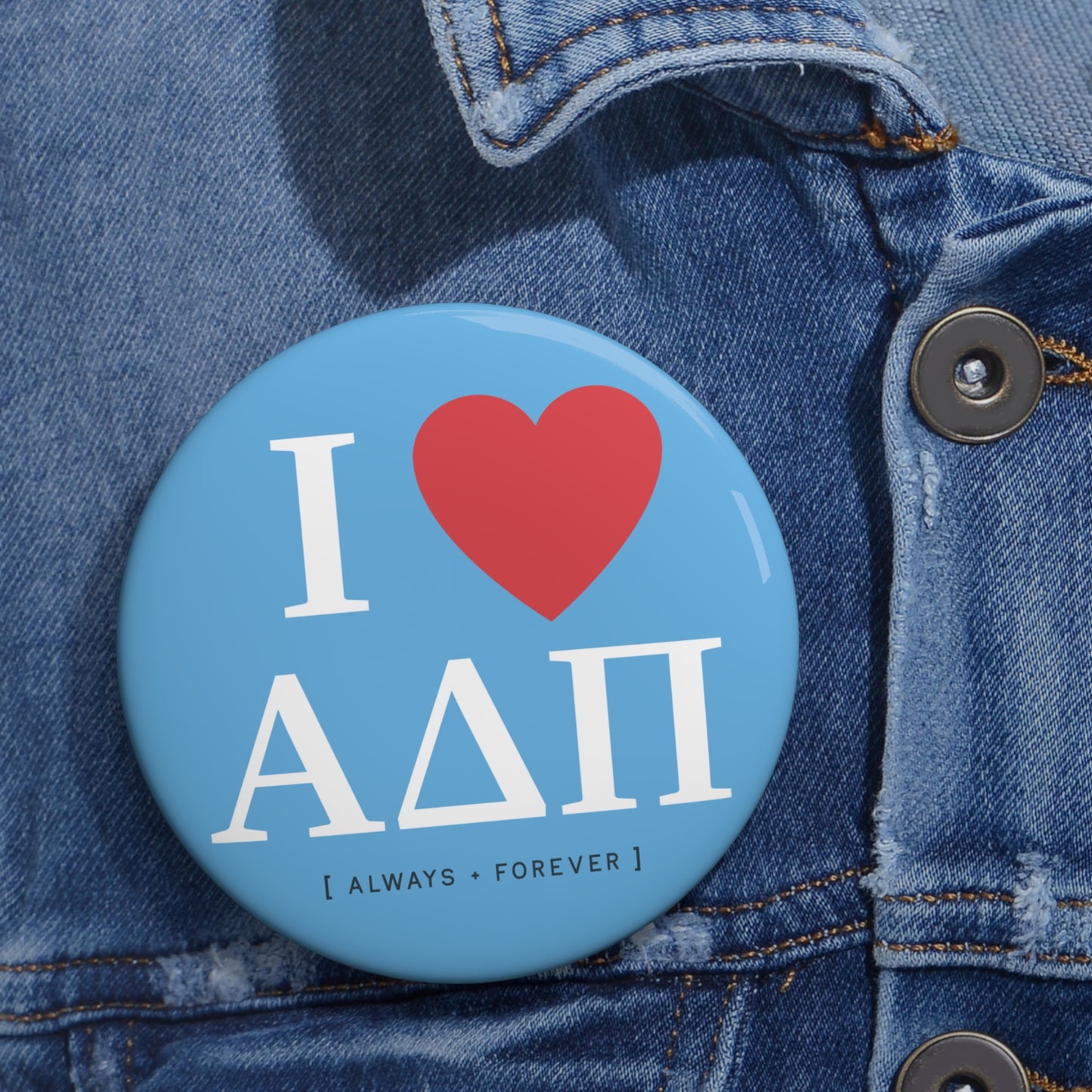 I Heart Alpha Delta Pi Button